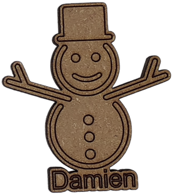 Magnet - Bonhomme de neige personnalisable